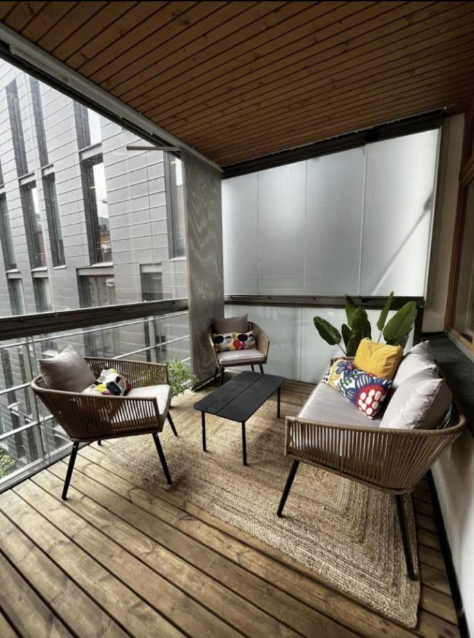 2Ndhomes Stylish 1Br Home With Balcony And Sauna In Kamppi Center Хелзинки Екстериор снимка